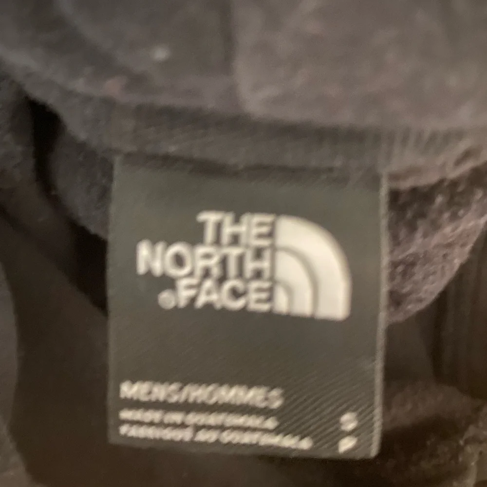 The North Face Men's Geo NSE Hoodie in TNF Black Harbor Blue / Orange Logo S